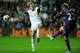 Another lucky escape: Mignolet almost has his clearance charged down by Swansea forward Michu in another example of the Belgium's poor recent footwork