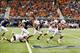 Brandon Wilson returns B.J. Singleton's blocked field goal 78 yards for a touchdown.