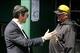Owner Bob Nutting (left) with manager Clint Hurdle