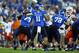 Kentucky quarterback Maxwell Smith (No. 11) needs a big game if the Wildcats are going to upset the Gamecocks.