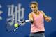 Sara Errani hits a forehand at the China Open.