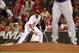 Billy Hamilton was included on the Reds' playoff roster but didn't get into the game.