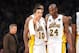 Steve Nash and Kobe Bryant getting on the same page