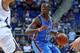 Reggie Jackson was a little tentative on offense, but did a good job of moving the ball around.