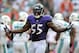 Suggs had zero sacks entering the fourth quarter, but he had three by the end of the game.