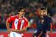 Roque Santa Cruz (left) is the spearhead of an ageing Paraguay side