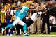 NEW ORLEANS, LA - SEPTEMBER 30: Nolan Carroll #28 of the Miami Dolphins defends a pass intended for Marques Colston #12 of the New Orleans Saints during a game at the Mercedes-Benz Superdome on September 30, 2013 in New Orleans, Louisiana. The Saints de