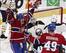 Mike McCarron celebrates a preseason goal with Montreal.