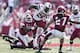 South Carolina tailback Mike Davis (No. 28) leads the SEC in rushing yards per game.