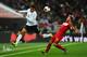 Smalling heads the ball away vs. Poland