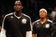 Bad boys Kevin Garnett and Paul Pierce in their Brooklyn black and white.
