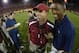 After this big upset, Harbaugh had good reason to be all smiles.