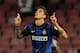 Ricky Alvarez celebrates an equalizing penalty in last May's match against Napoli.