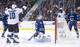 The lone goal of the Sharks' fourth line—the first of Matt Pelech's career and game-winner in Vancouver.