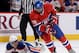 P.K. Subban skates around an Edmonton defender.