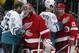 The Mighty Ducks of Anaheim swept the defending champion Red Wings in the first round.