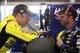 Matt Kenseth (left) is tied with Jimmie Johnson (right) for the Sprint Cup points lead with three races remaining.
