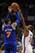 Carmelo Anthony's shot being blocked by Kevin Durant