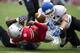 Buffalo roughed up Ohio State quarterback Braxton Miller.