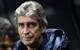Pellegrini's visage here tells you a lot about how he must have felt about extra time at St James' Park.