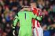 Jeepers keepers: Asmir Begovic is congratulated after opening the scoring at Southampton on Saturday