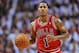 What is Derrick Rose's initial grade through three games?