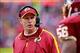 Defensive coordinator Jim Haslett scaled things back on third down.