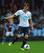 Vlad Chiriches plays the ball out of defence against Aston Villa.