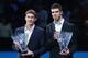 Jiri Vesely (right) accepts his award for Newcomer of the Year, along side Pablo Carreno Busta, who won the Most Improved Player Award.