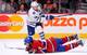 Brandon Prust blocks a shot against Toronto.