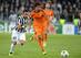 Fabio Quagliarella and Real Madrid's Sami Khedira chase the ball in Tuesday's 2-2 draw at the Juventus Stadium.
