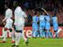 Napoli celebrates a score against Marseille.