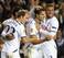 Lamela is congratulated after scoring.
