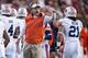 Malzahn (center) has put together an impressive campaign in his first-year at Auburn.