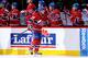 Montreal Canadiens forward Daniel Briere celebrates a goal.