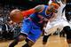 It wasn't easy, but the Knicks slipped past the Hawks on Thursday.