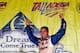 David Ragan celebrated an unexpected win at Talladega.