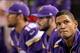 Josh Freeman's facial expression reflects his experience with the Minnesota Vikings.