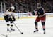 Nash attempts a shot on goal.