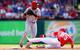 Erick Aybar, left, could provide a boost to the Marlins' offense if he is ever traded to Miami.