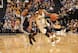 Battle of two Indianapolis natives: Mike Conley, Jr. of the Memphis Grizzlies (L) and George Hill of the Indiana Pacers.
