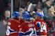 Montreal Canadiens celebrate a goal.