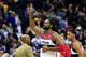 Nene has been a strong offensive weapon this season but hasn't played all that well on defense.