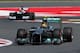 The fearsome Williams, tracking Hamilton in Spain.