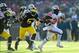 Hyde (right) and the Buckeyes' rushing attack may have finally met their match.
