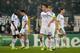 Chelsea players are dejected after defeat to Basel.