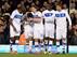 Giuseppe Rossi's receives his teammates' congratulation after scoring his first international goal since 2011.