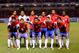 Costa Rica poses for the camera before their qualifying victory against the USA.