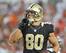 Jimmy Graham quiets the crowd at Raymond James Stadium.