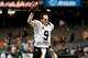 Drew Brees exits the field to a chorus of cheers after shredding the Dolphins on Monday Night Football.